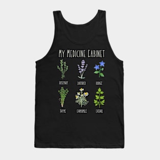 My Medicine Cabinet Natural Healing Plants Medicinal Herbs Tank Top